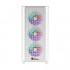 PC Power Flow White Light Mesh Mid Tower Gaming Casing
